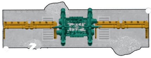 Plasma Tower / 2 Large Barricades footprint diagram